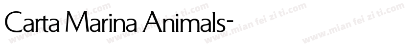 Carta Marina Animals字体转换